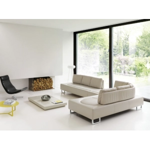 Zode Modern Home/Living Room/Office Design Furniture Luxury Sectional Synthetic Leather L Shape Furniture Living Room Sofa