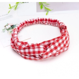 Elastic Hair Band with Hair Accessories Printed Solid Headwear