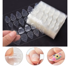 Double Sided Nail Art Adhesive Tape Glue Sticker 2 Colors DIY Tips Fake Nail Acrylic Manicure Gel Makeup Tools