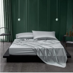 Natural Handmade 19mm Charmeuse Silk Pillow Case Wholesale Silk Flat Sheet Silk Fitted Sheet Bedding