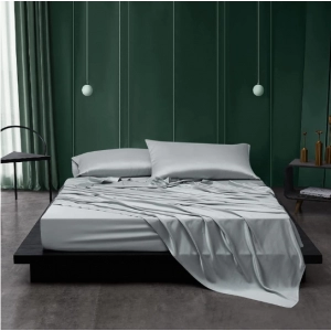 Natural Handmade 19mm Charmeuse Silk Pillow Case Wholesale Silk Flat Sheet Silk Fitted Sheet Bedding