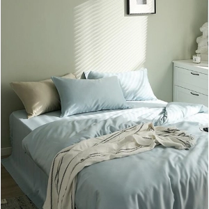 Cool Eco Friendly Bamboo Microfiber Bed Sheet King Size 4 Piece Set 1800 Thread Count Hypoagergeni Bedding Super Soft Silky