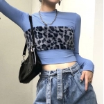 Women Crop Top Long Sleeve Comfortable T-Shirts Female Tee Shirt for Women Clothing