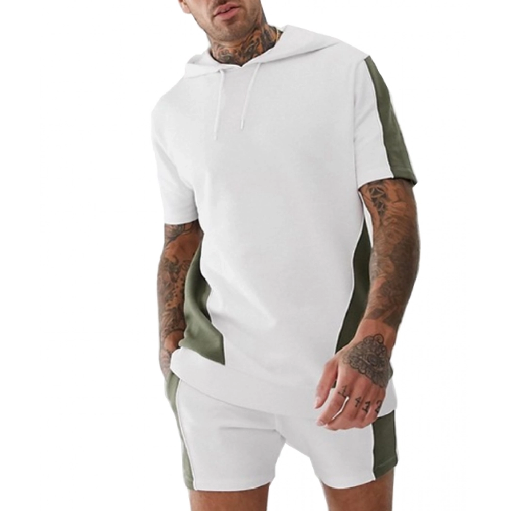 Wholesale Men′s Skinny Shorts Tracksuit